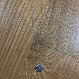 Silver “A” Pendant Necklace